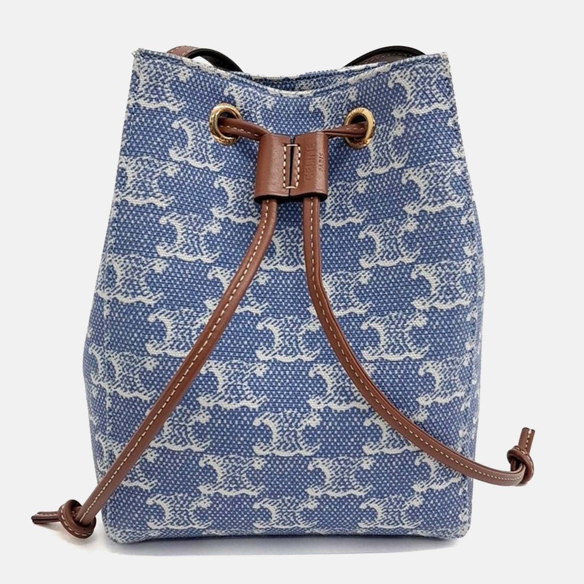 

Celine Blue Denim Triumph Denim Micro Sailor