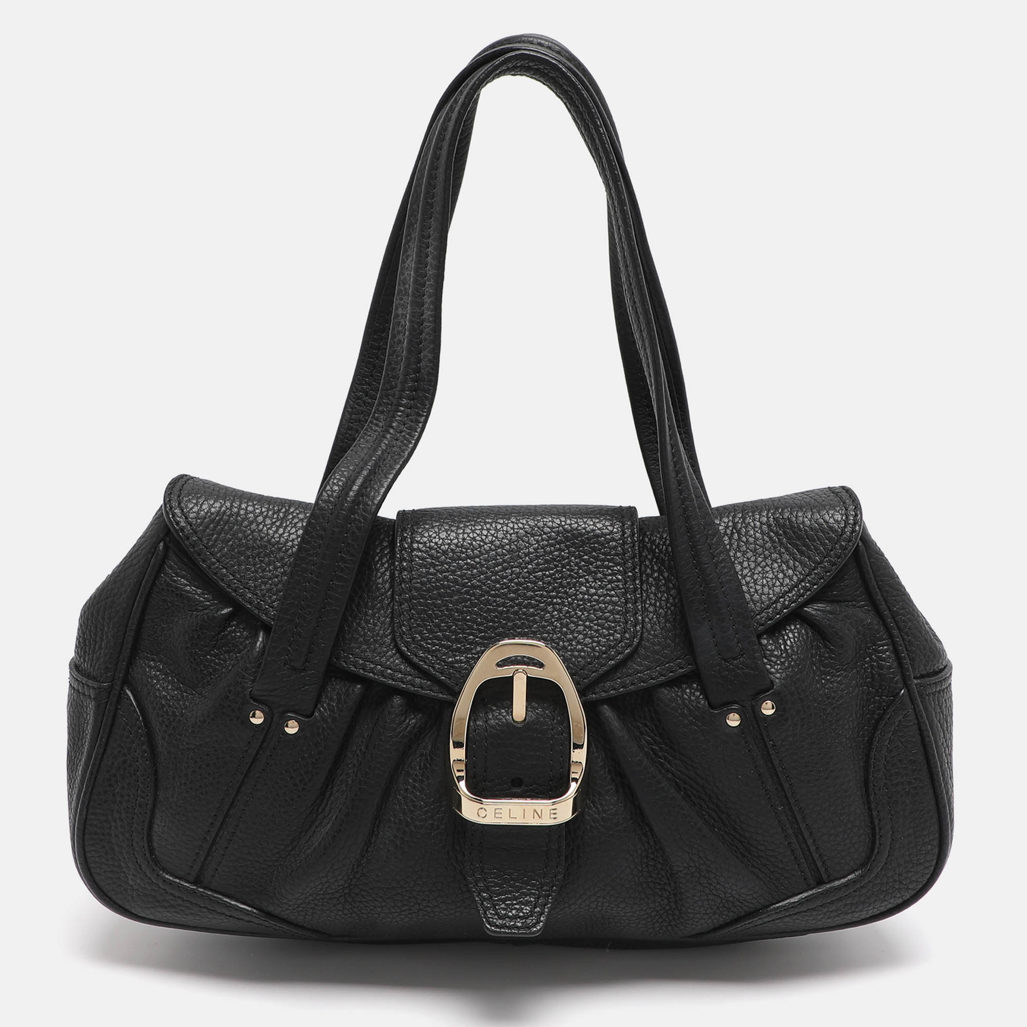 

Celine Black Leather Shoulder Bag