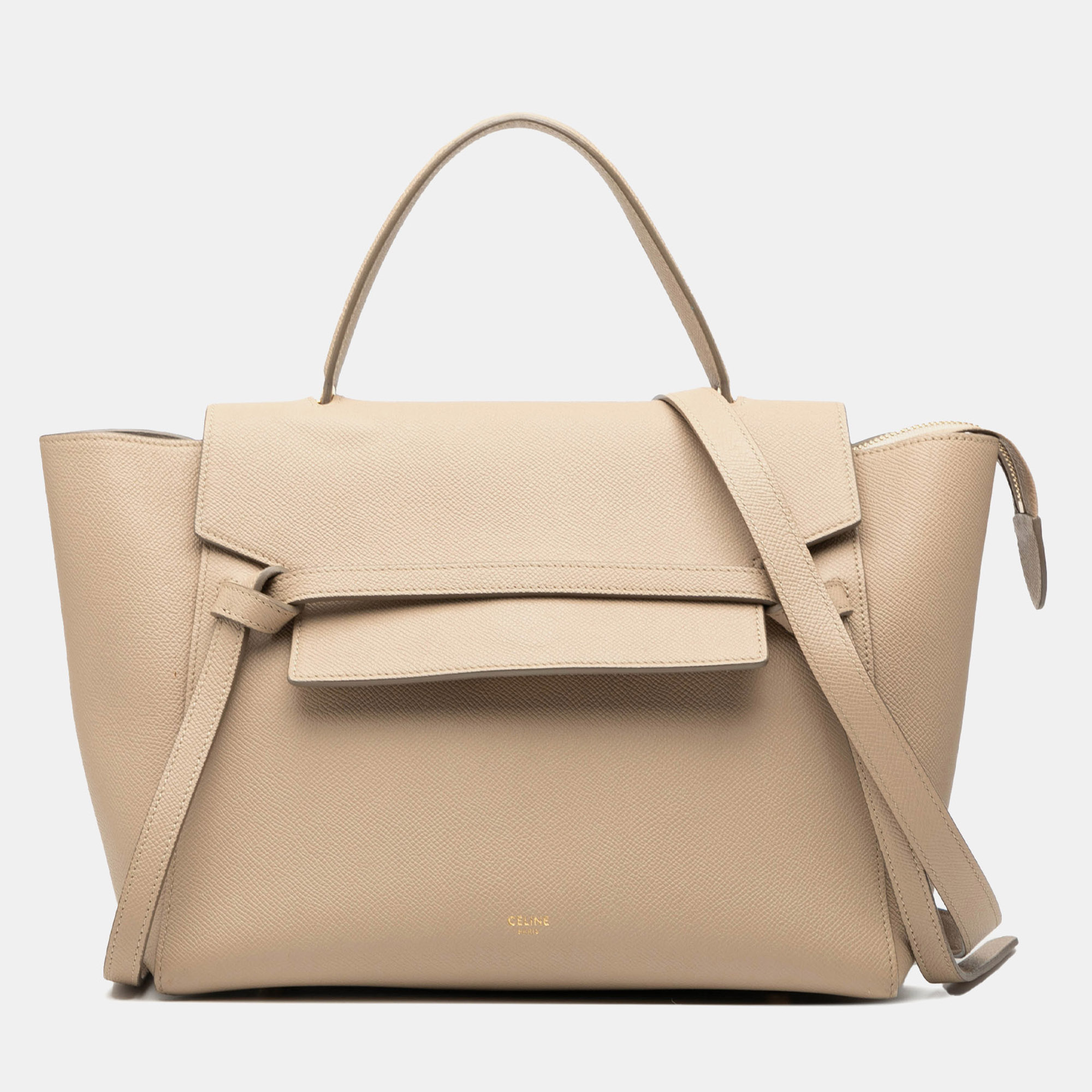 

Celine Brown Mini Grained Calfskin Belt Satchel