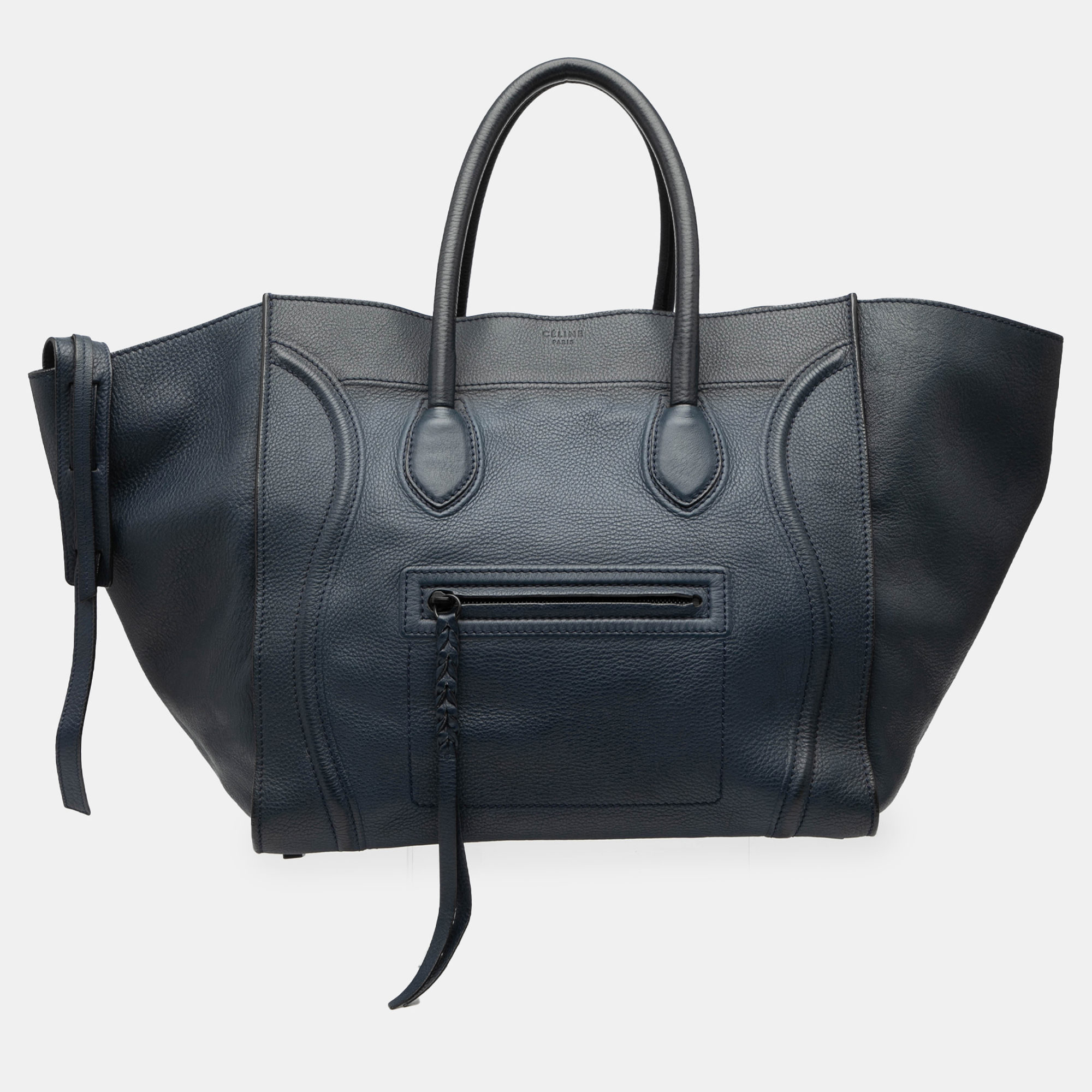 

Celine Blue Large Grained Calfskin Phantom Luggage Tote