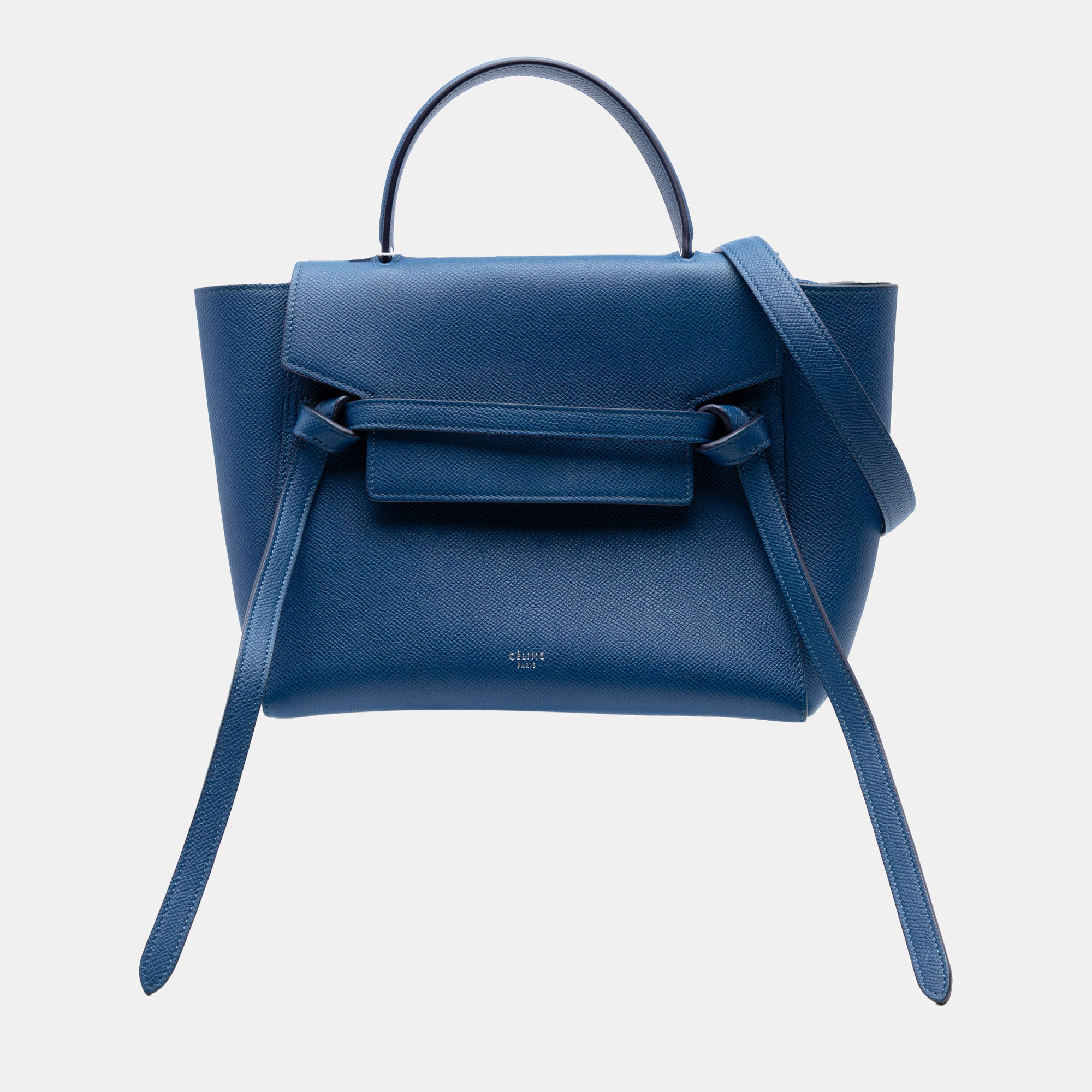 

Celine Blue Micro Grained Calfskin Belt Bag