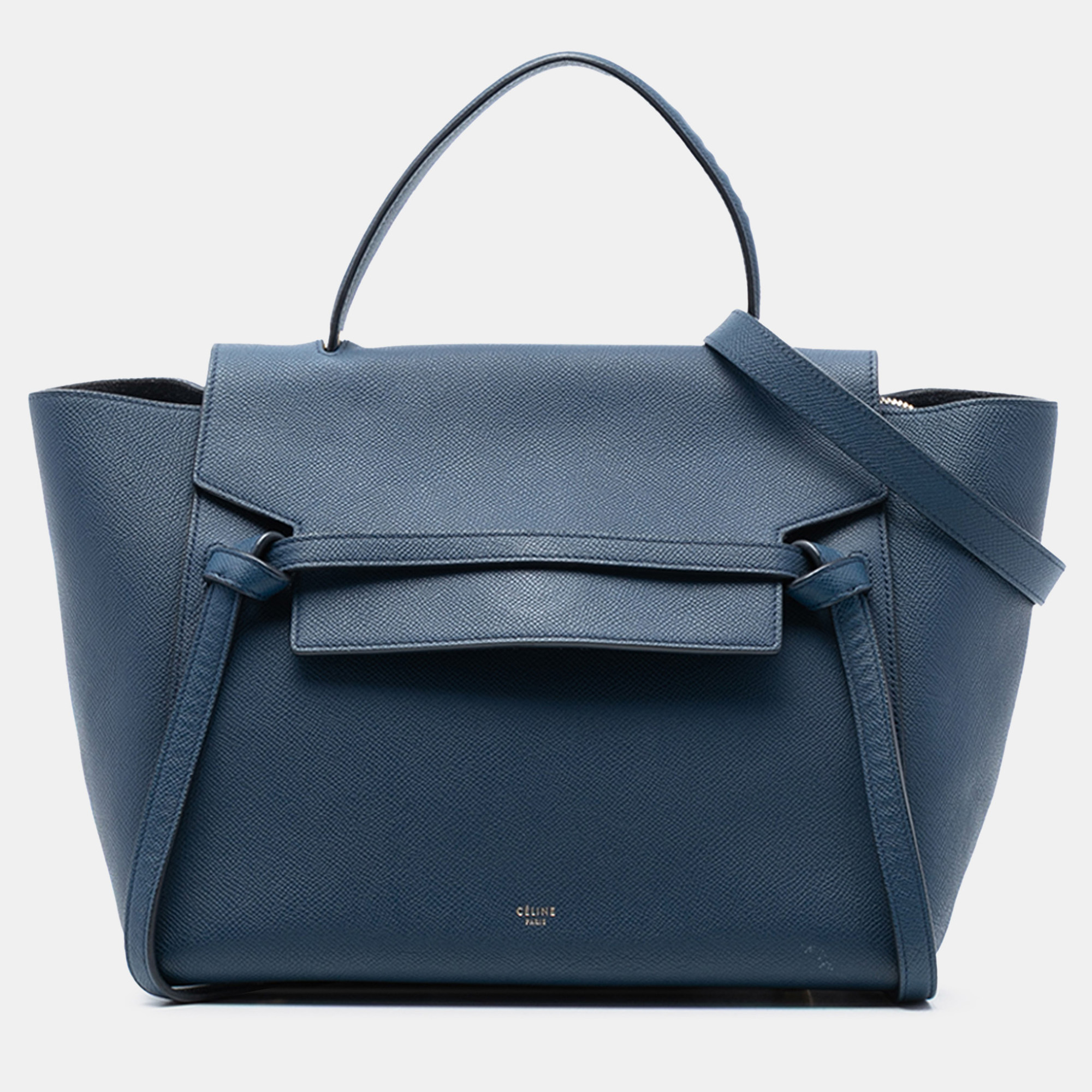 

Celine Blue Mini Grained Calfskin Belt Bag