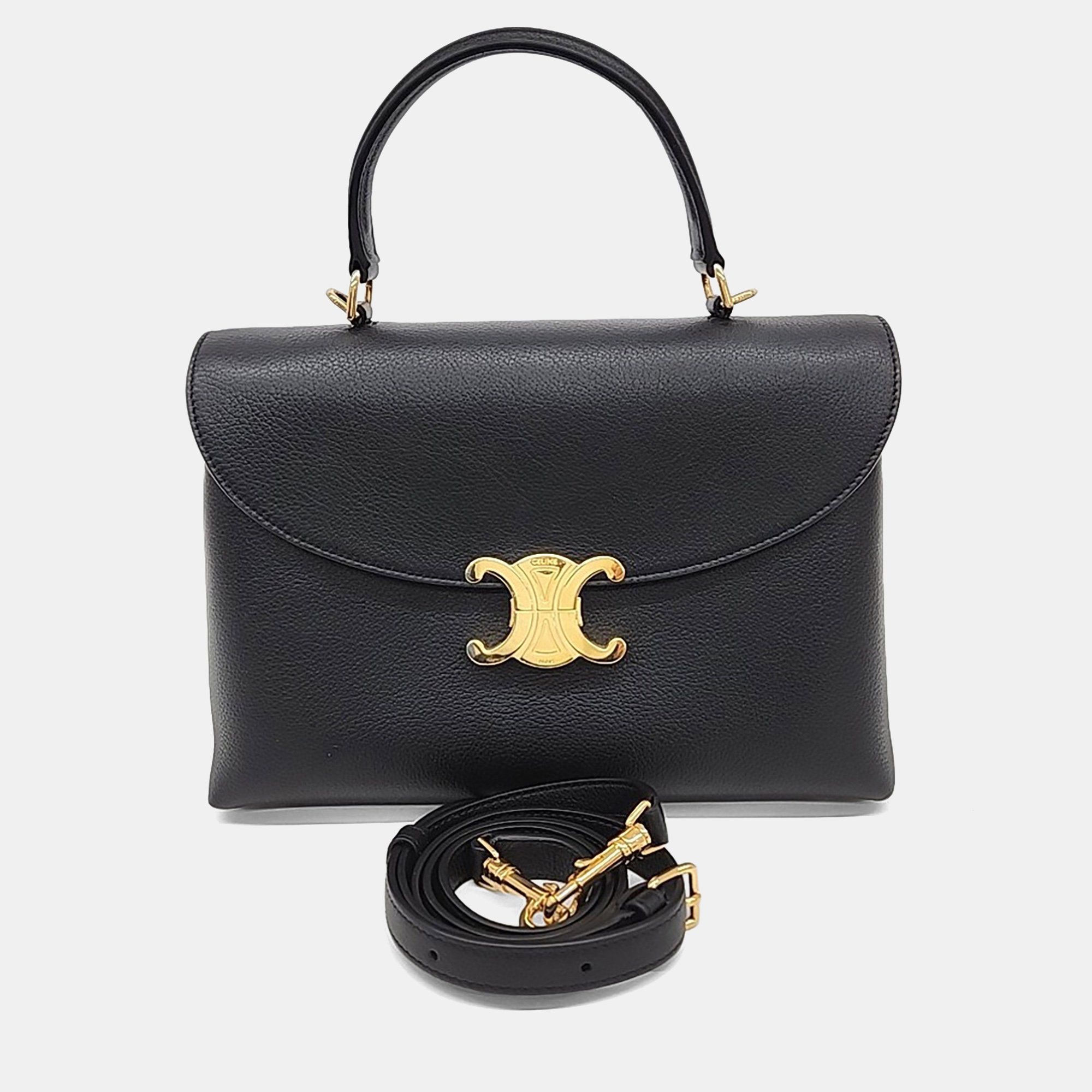 

Celine Black Leather Nino Bag Medium