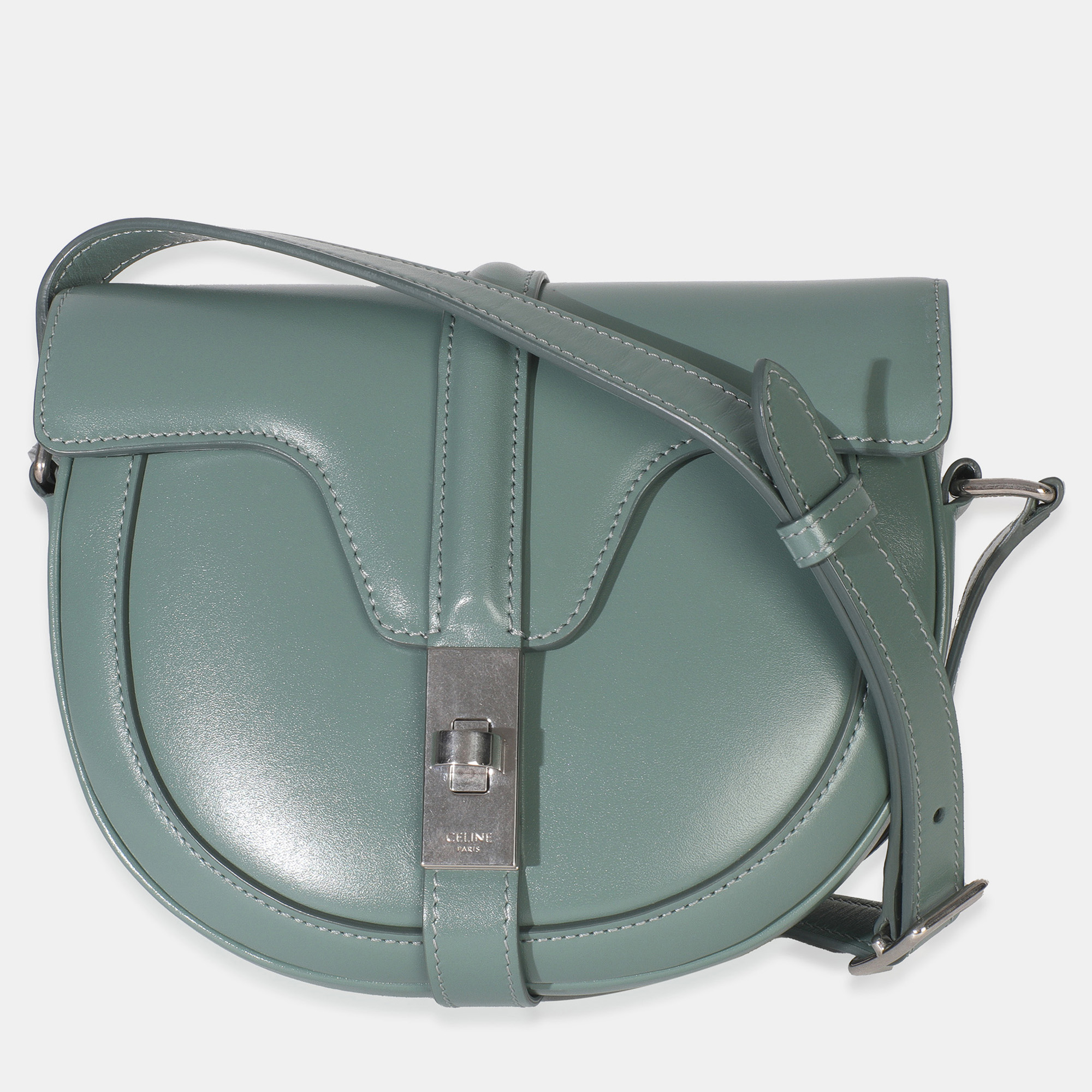 

Celine Celadon Satinated Calfskin Besace Small 16, Green