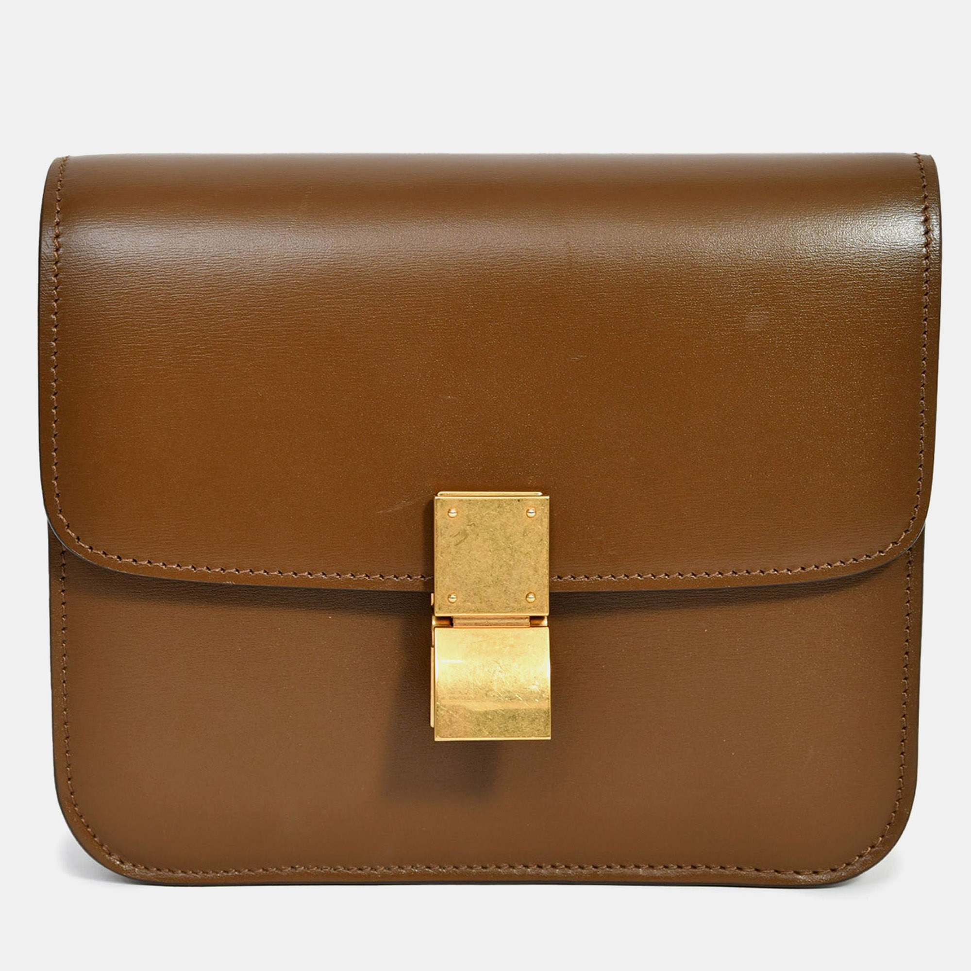 

Celine Brown Leather Small Box Crossbody Bag