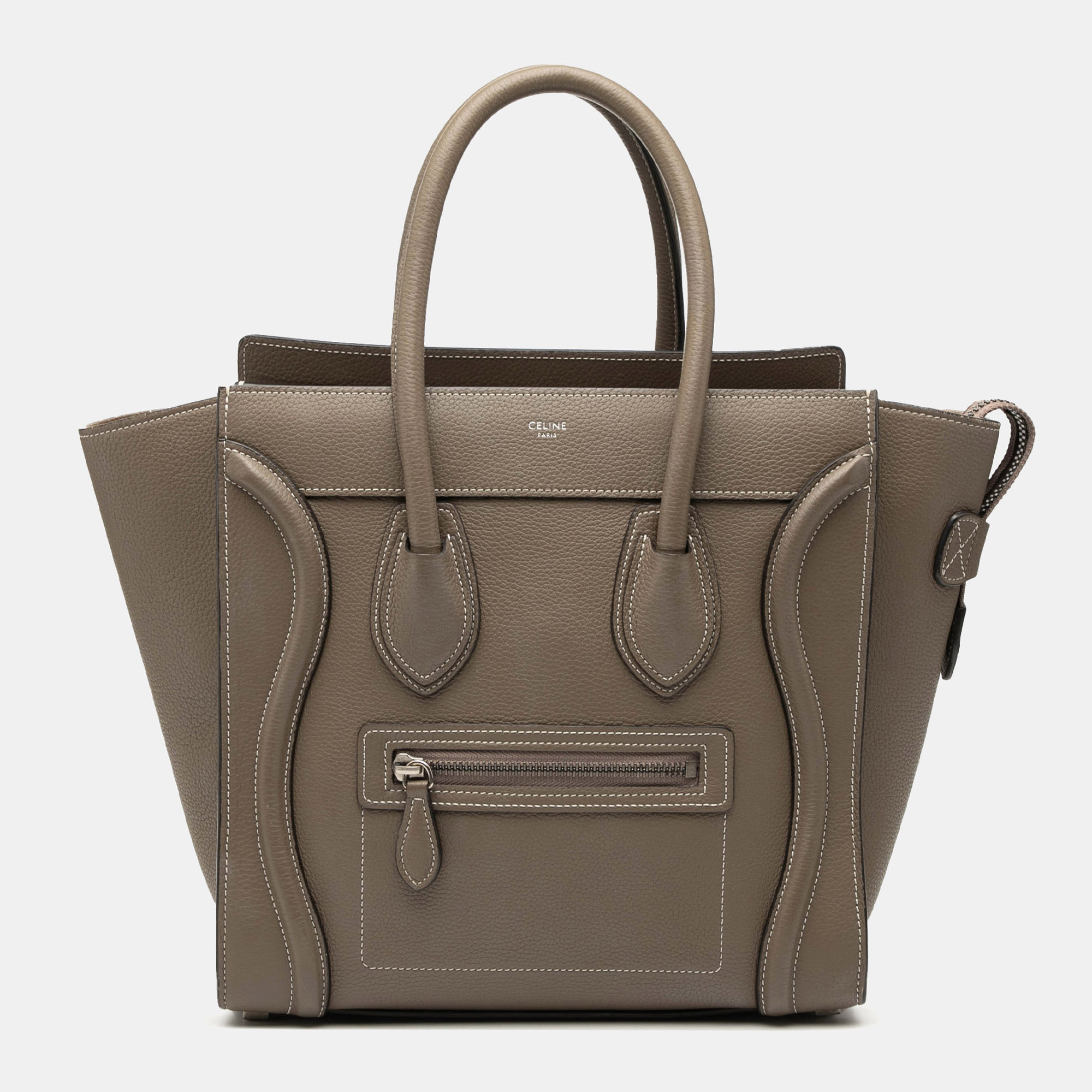 

Celine Brown Micro Leather Luggage Tote