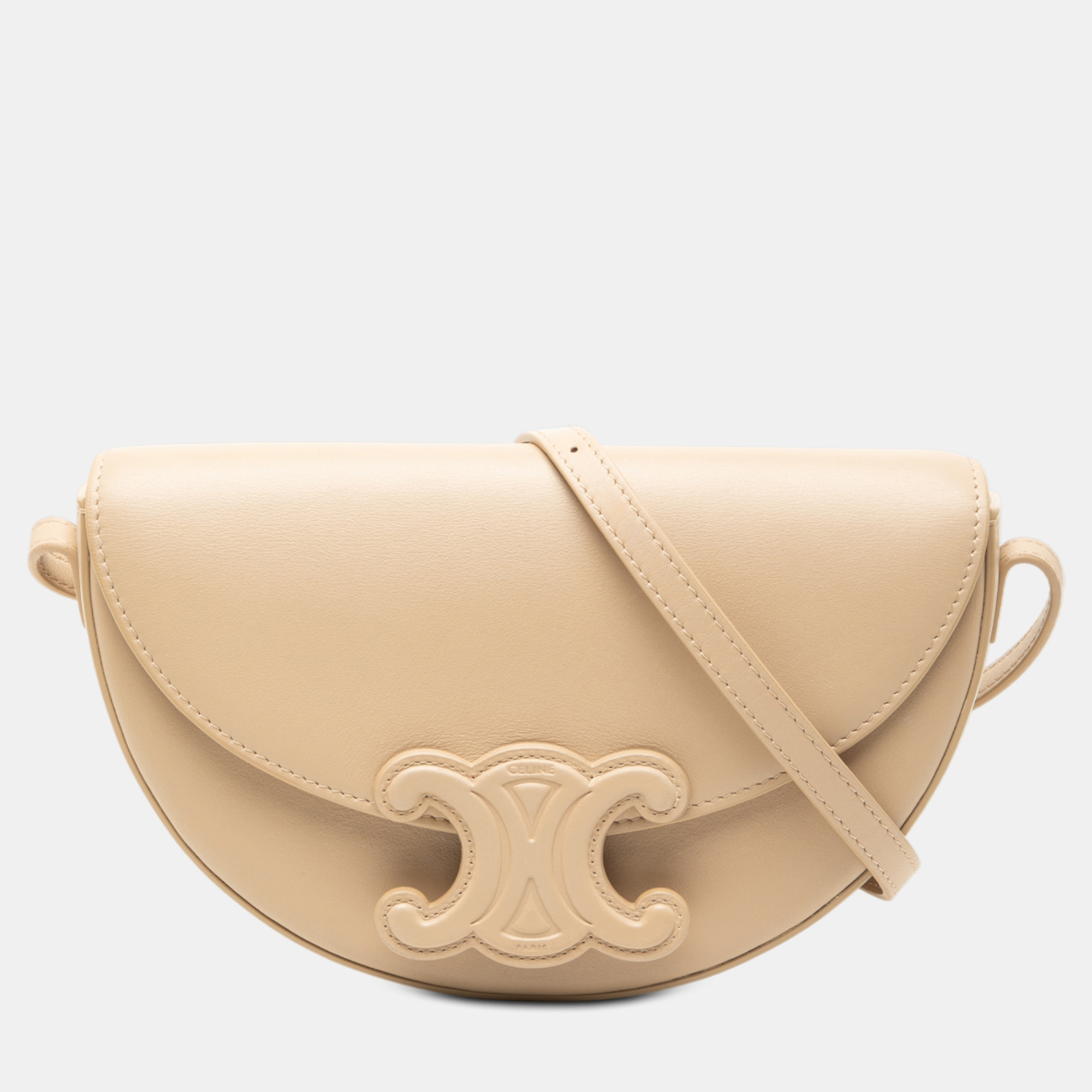 

Celine Brown Smooth Calfskin Cuir Triomphe Besace Crossbody