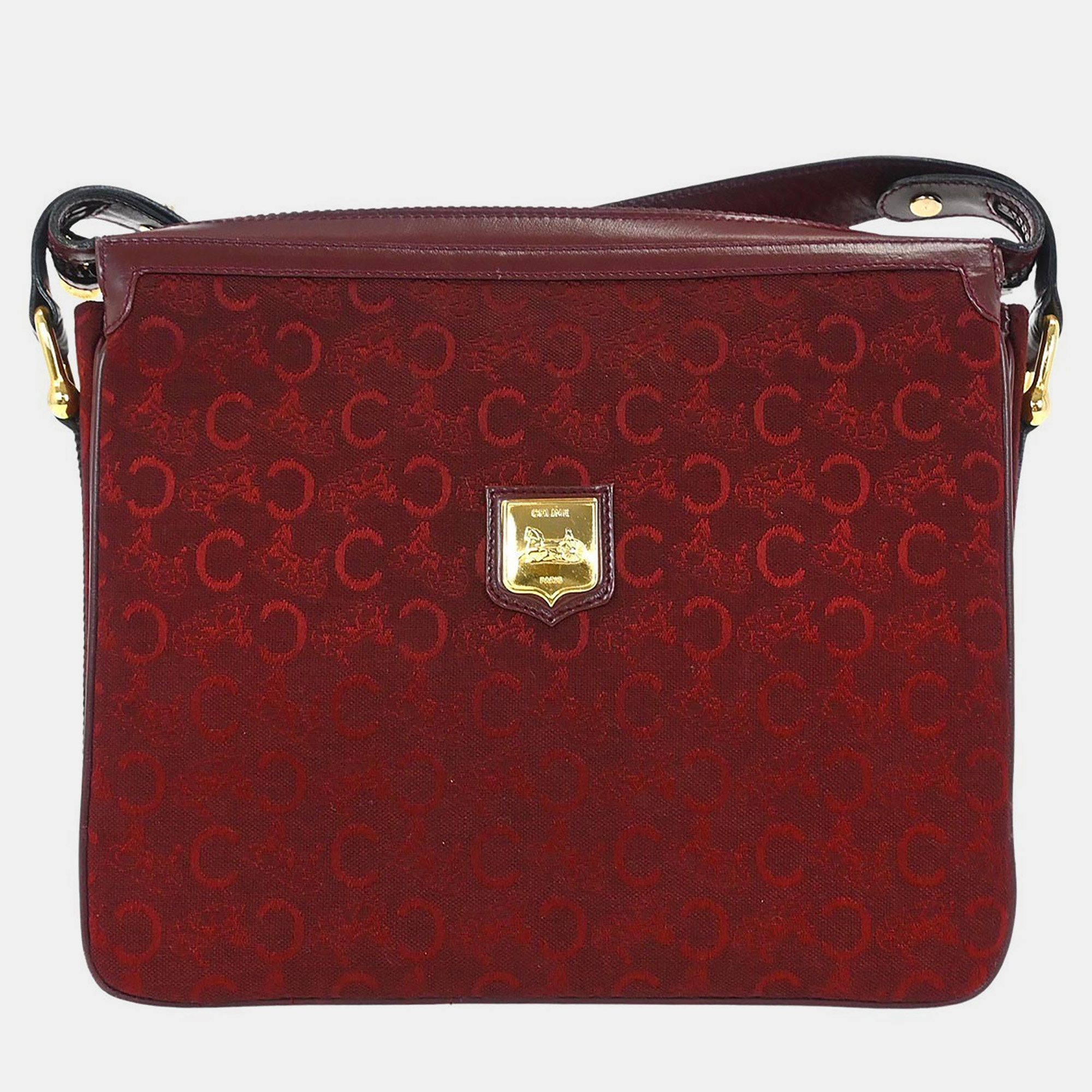 

Celine Bordeaux C Macadam Shoulder Bag, Burgundy