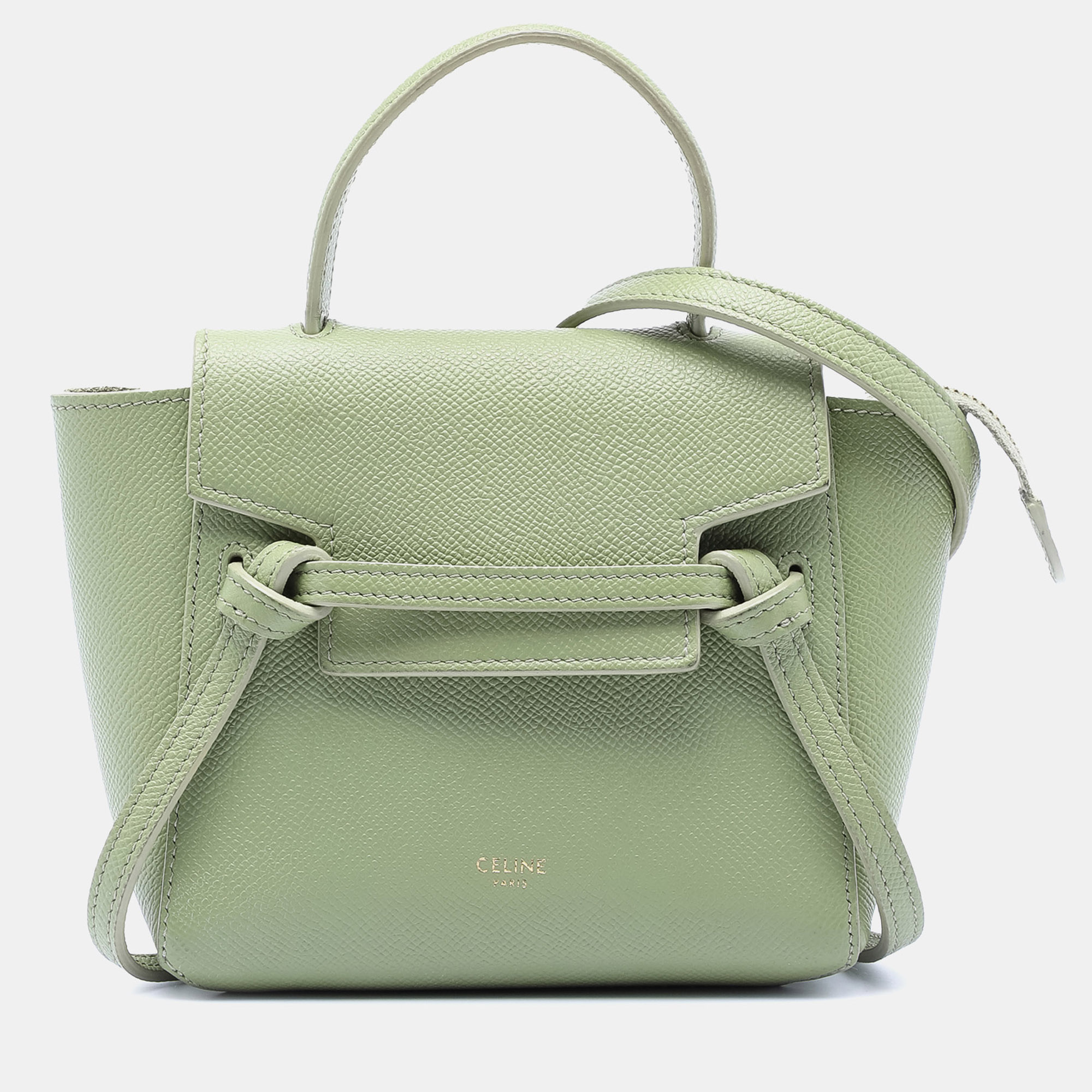 

Celine Green Pico Grained Calfskin Belt Bag