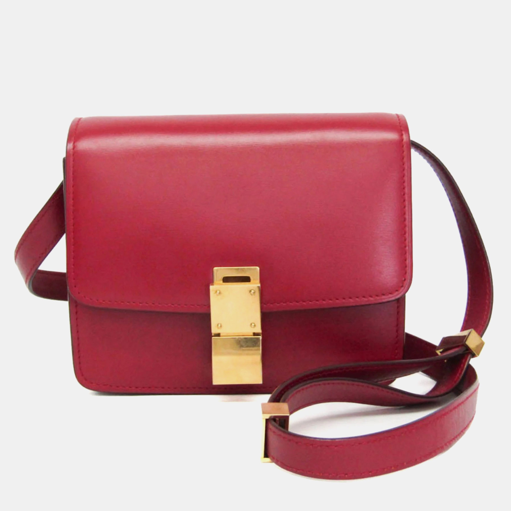 

Celine Classic Box Red Box Calfskin Leather Shoulder Bag