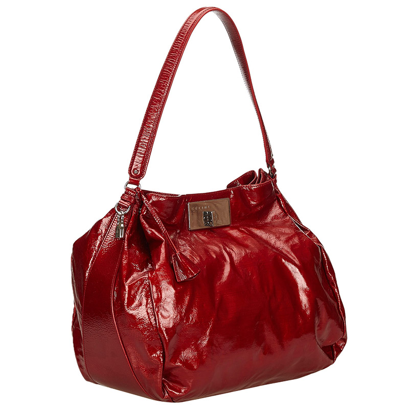 

Celine Red Patent Leather Shoulder Bag