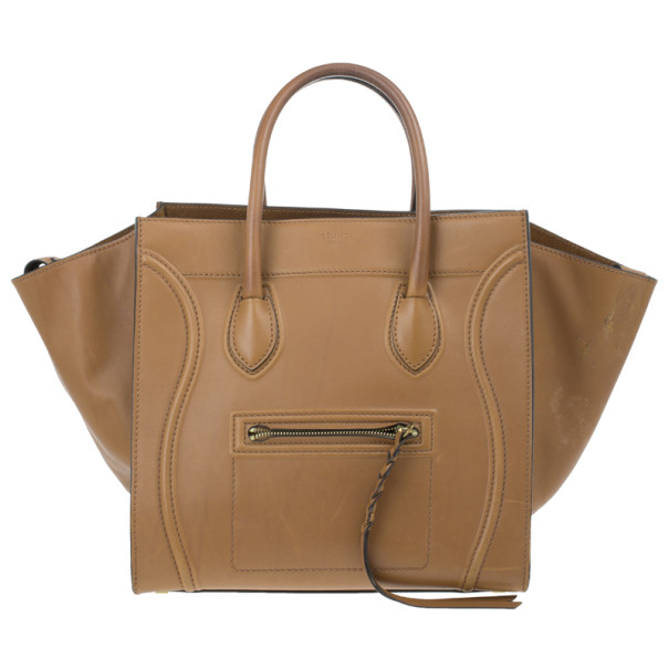 Pre Owned Celine Brown Mini Luggage Tote
