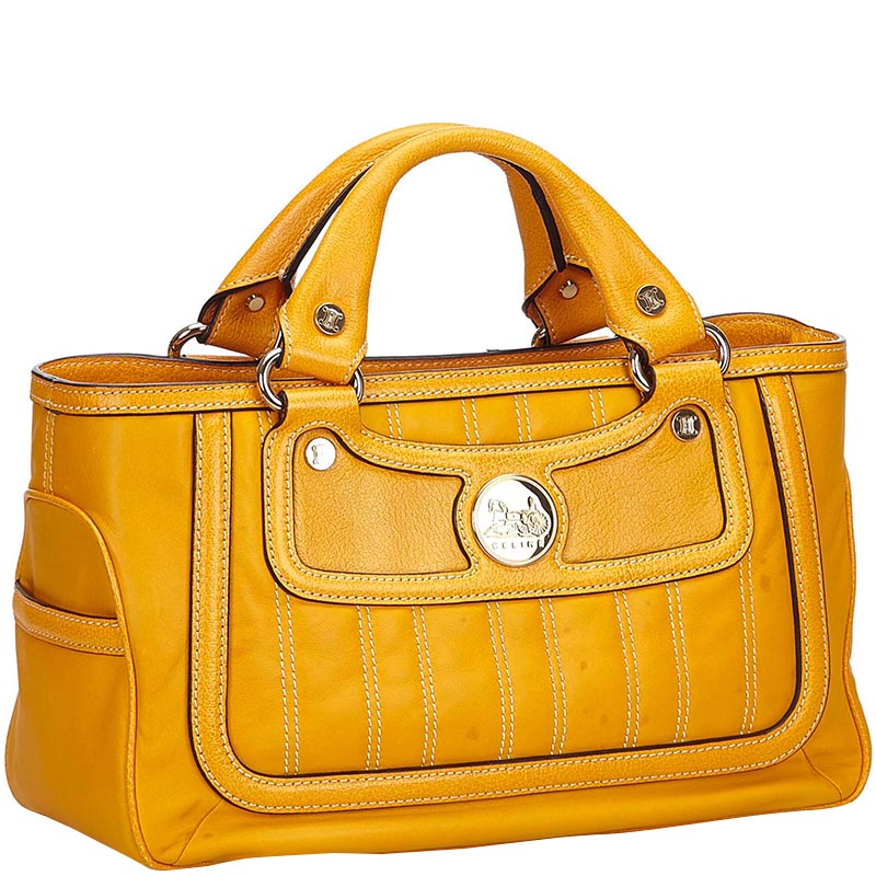 

Celine Orange Leather Boogie Bag