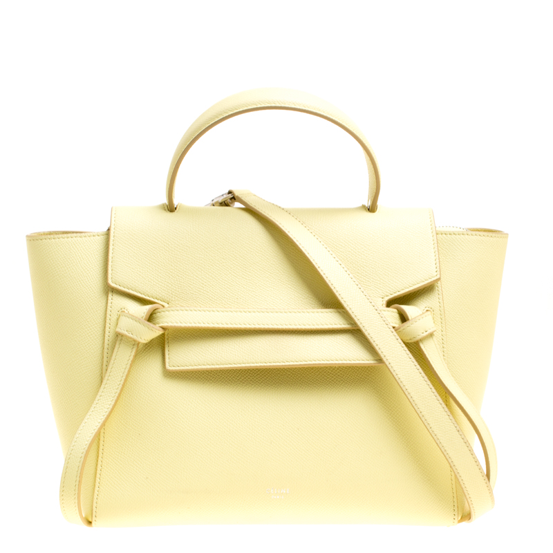 Pre Owned Celine Citrine Leather Belt Bag
