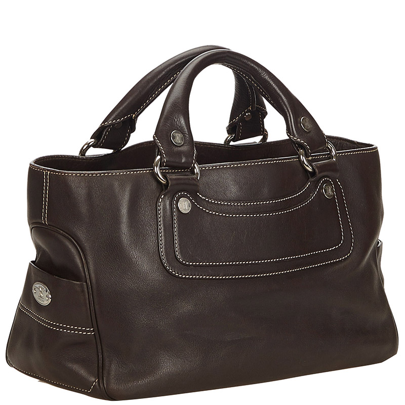 

Celine Black Leather Boogie Tote Bag