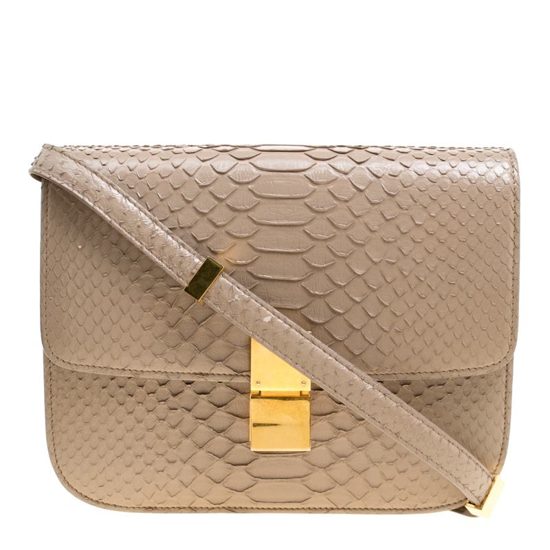 celine box bag beige