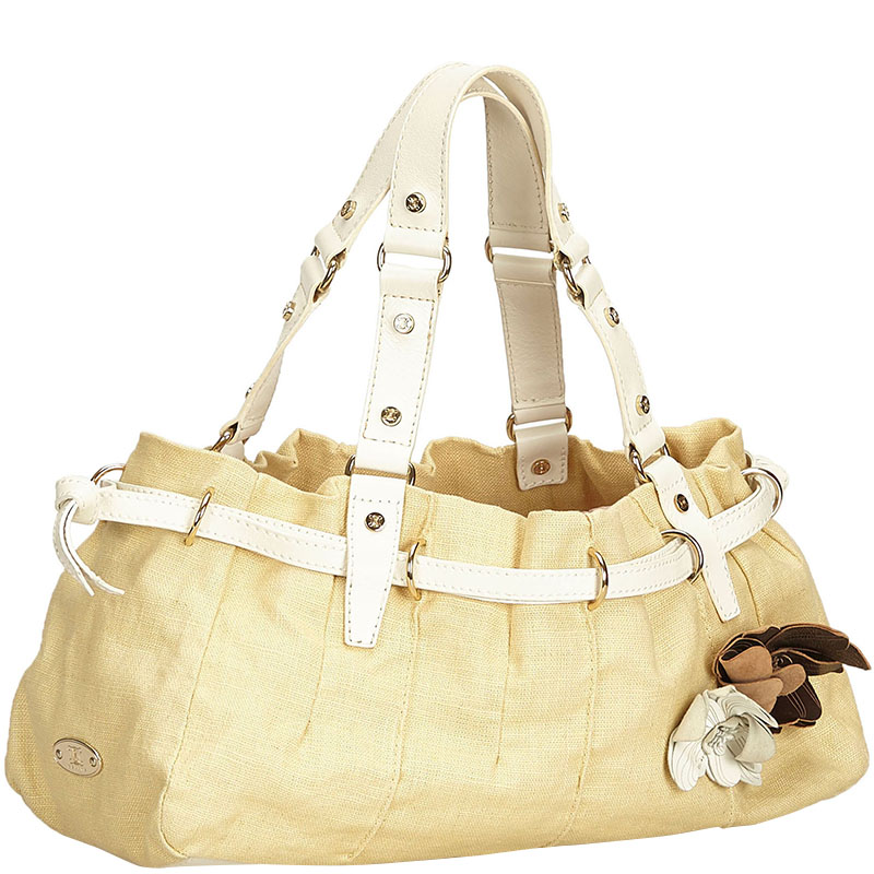 

Celine Beige Canvas Vintage Tote Bag