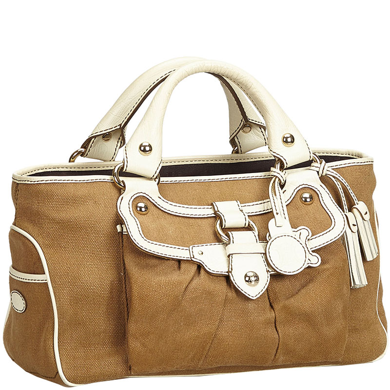 

Celine Light Brown Canvas Boogie Everyday Bag