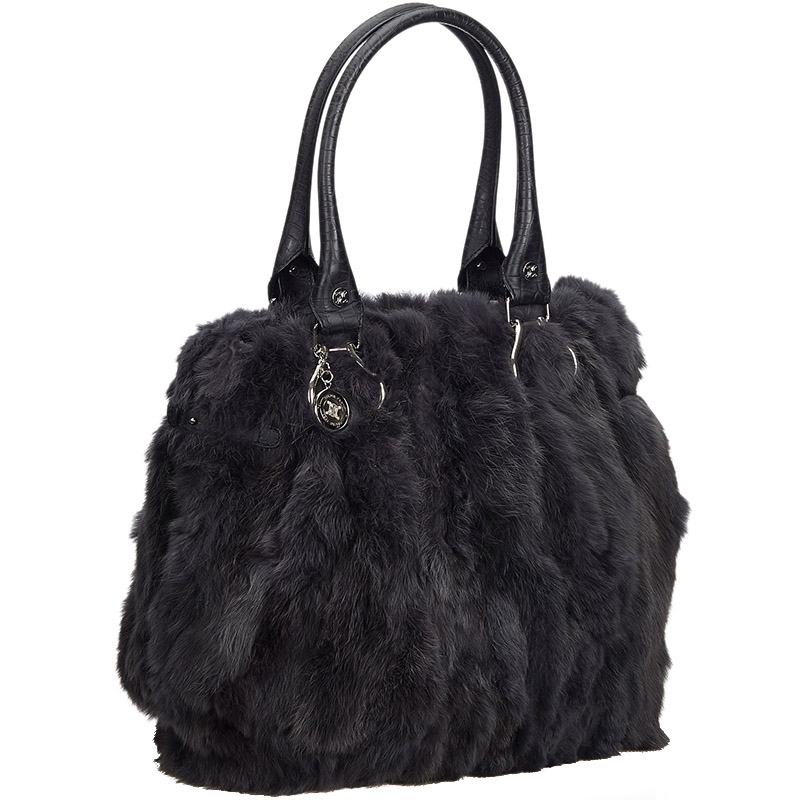 

Celine Black Fur Tote Bag