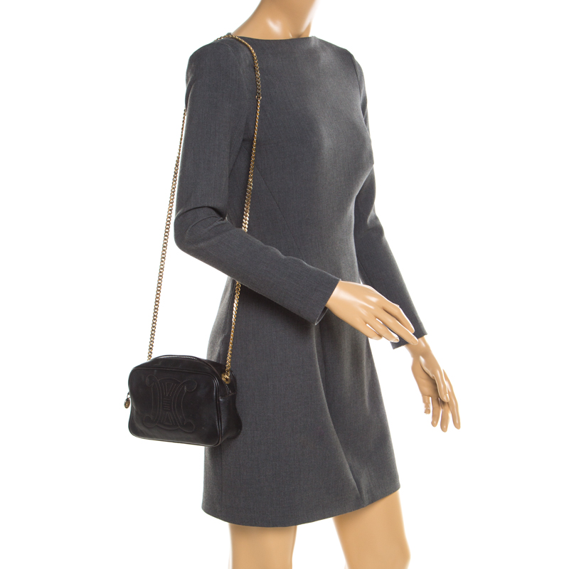 

Celine Black Leather Crossbody Bag
