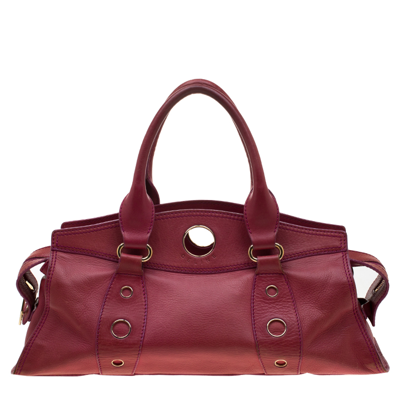 Celine Red Leather Satchel Celine | TLC