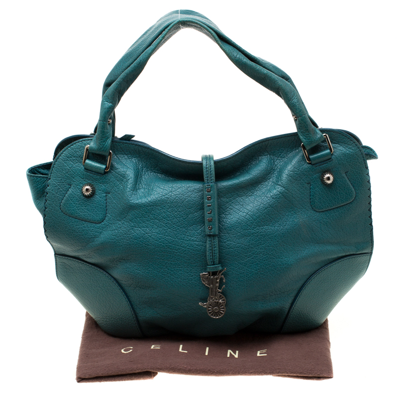 Pre-owned Celine Green Leather Hobo