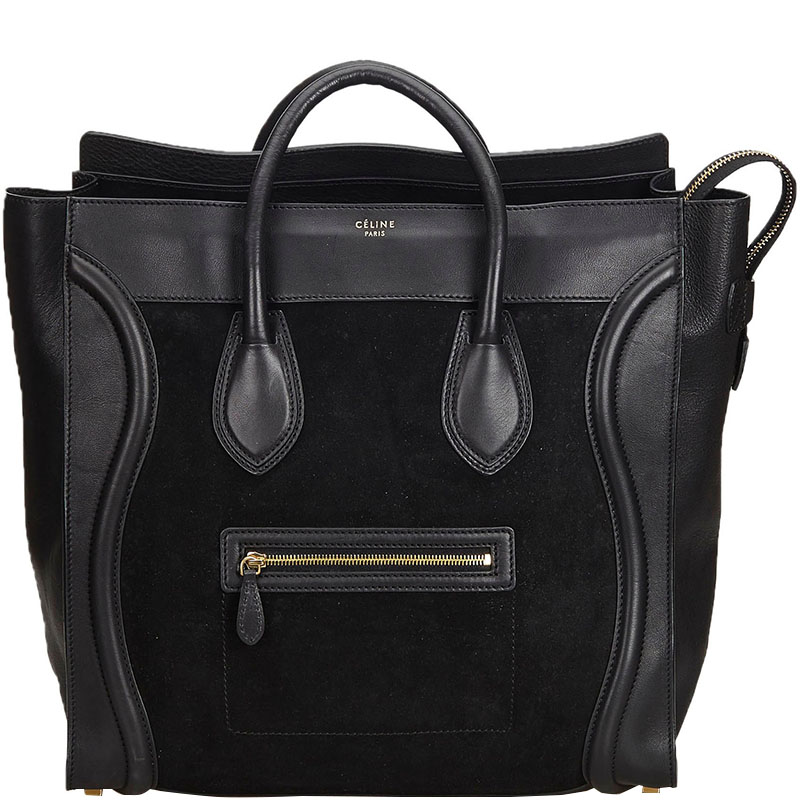 celine mini luggage black