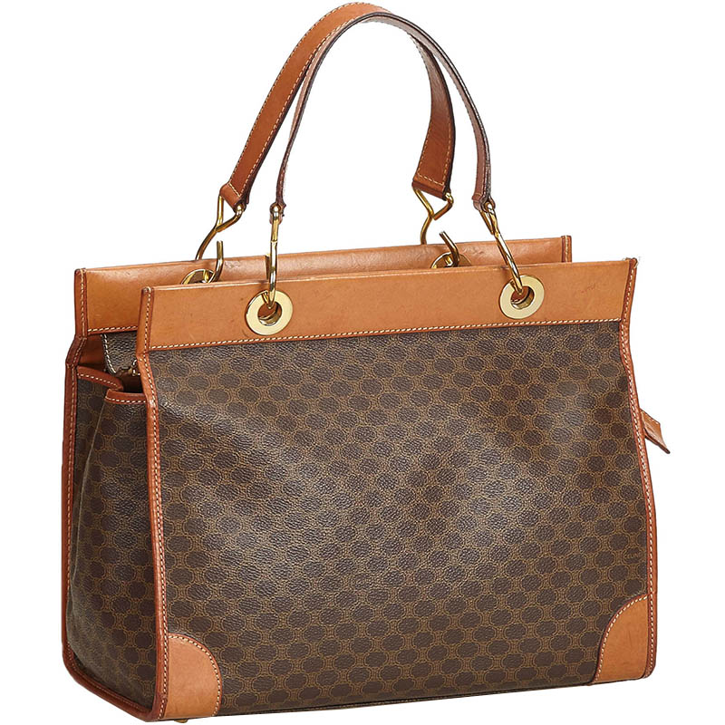 

Celine Brown PVC Macadam Tote Bag