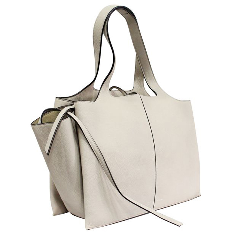 

Celine Light Beige Leather Tri-Fold Bag