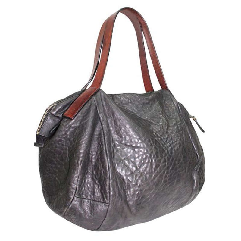 

Celine Black Leather Bowling Bag