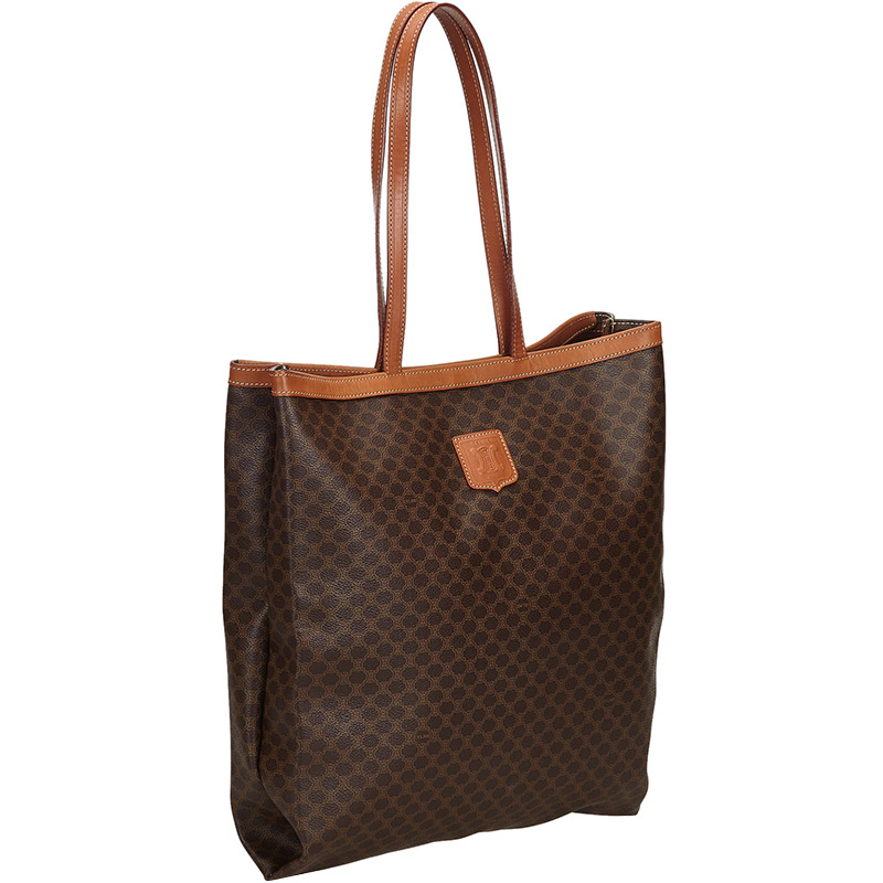

Celine Brown PVC Plastic Macadam Tote