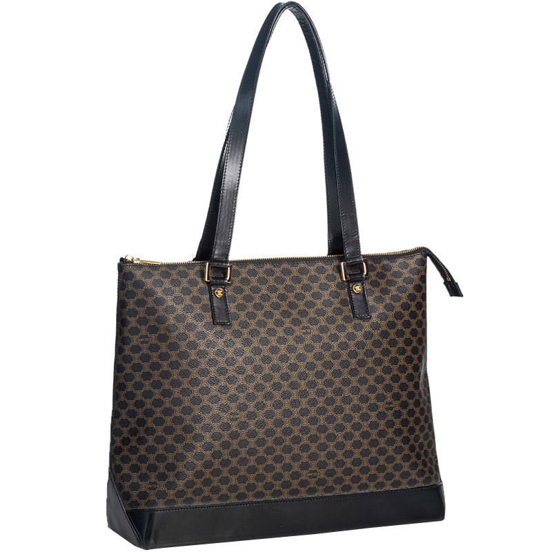 

Celine Black PVC Macadam Tote Bag