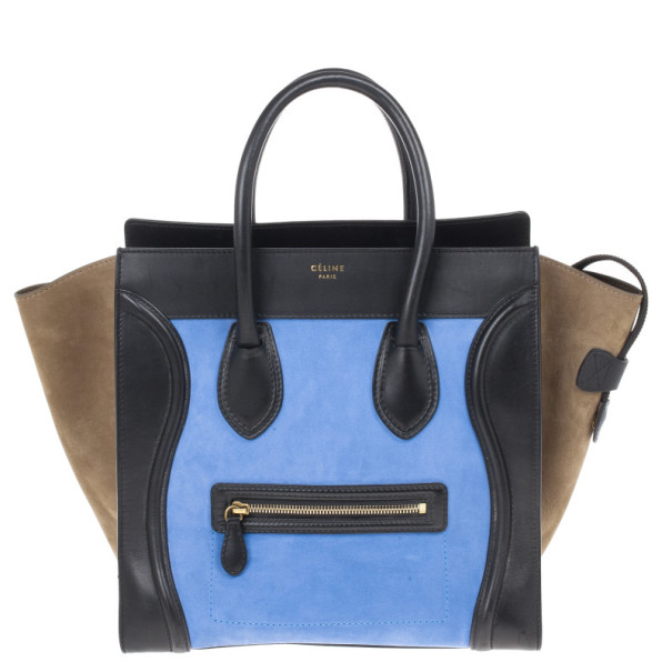 Pre Owned Celine Tricolor Mini Lugggage Tote