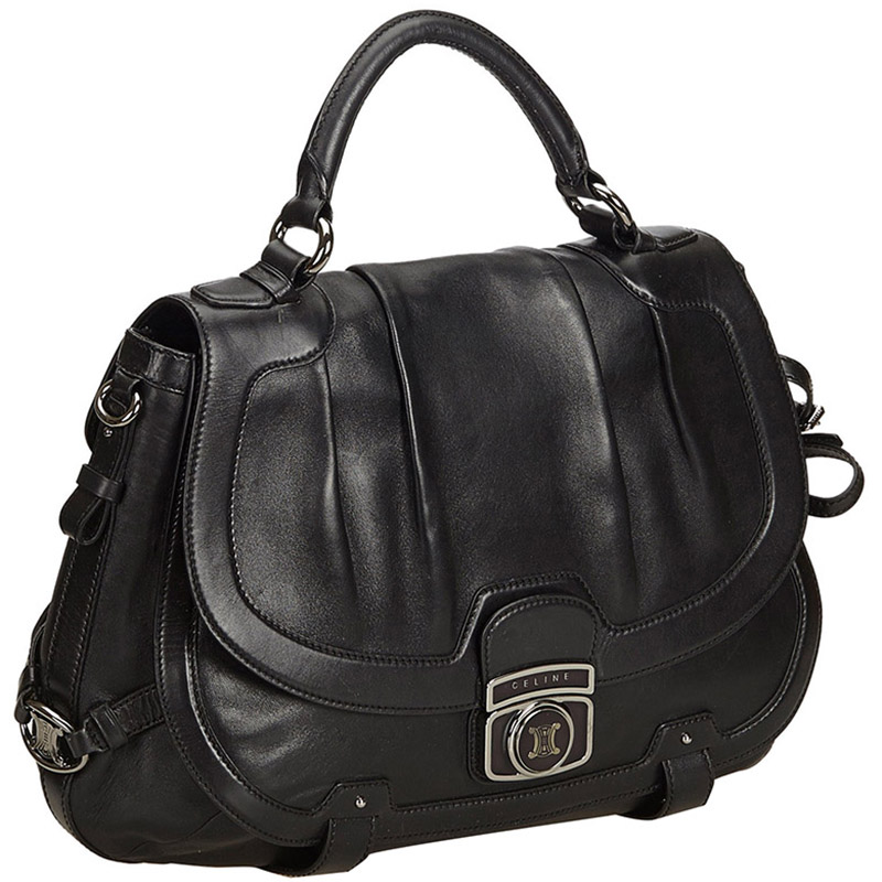 

Celine Black Leather Satchel