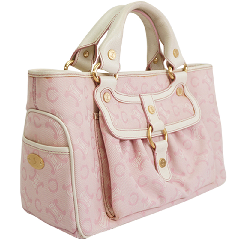 

Celine Pink Macadam Coated Canvas Bag