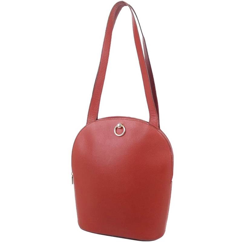 

Celine Red Leather Tote Bag