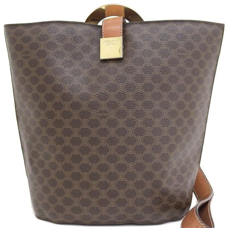 

Celine Brown Macadam PVC and Leather Shoulder Bag