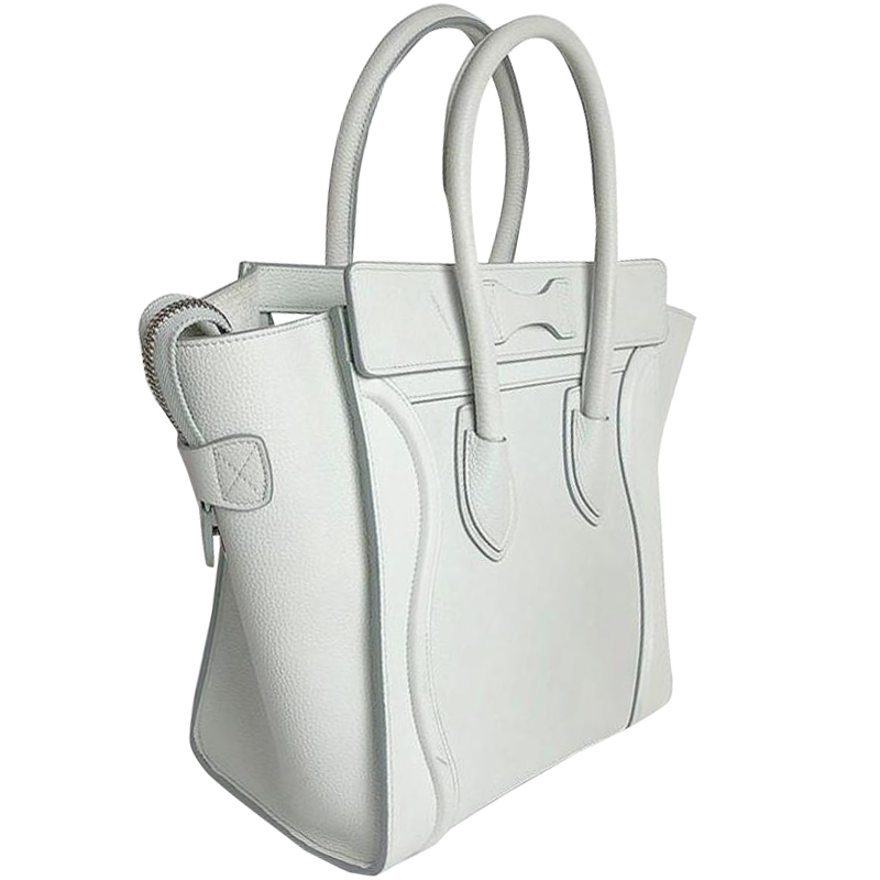 

Celine Mint Green Leather Micro Luggage Tote