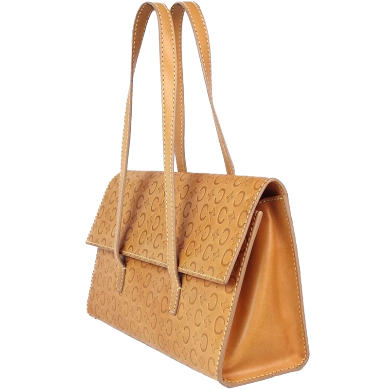 

Celine Brown Macadam C Leather Shoulder Bag, Beige