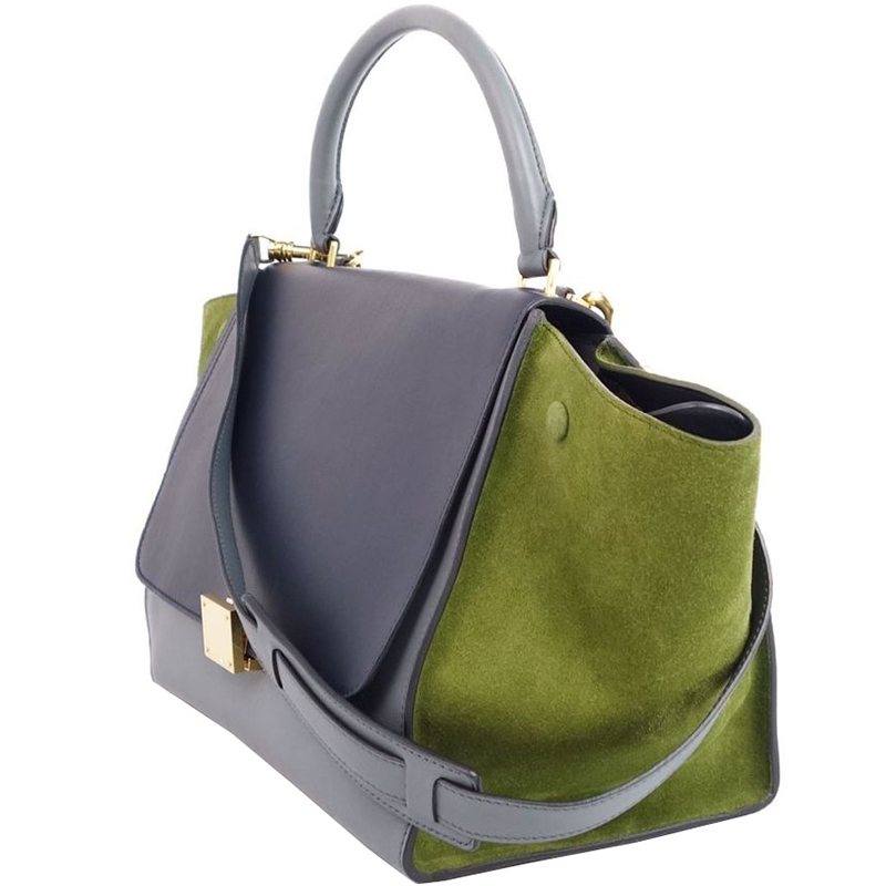 

Celine Multicolor Leather and Suede Medium Trapreze Bag