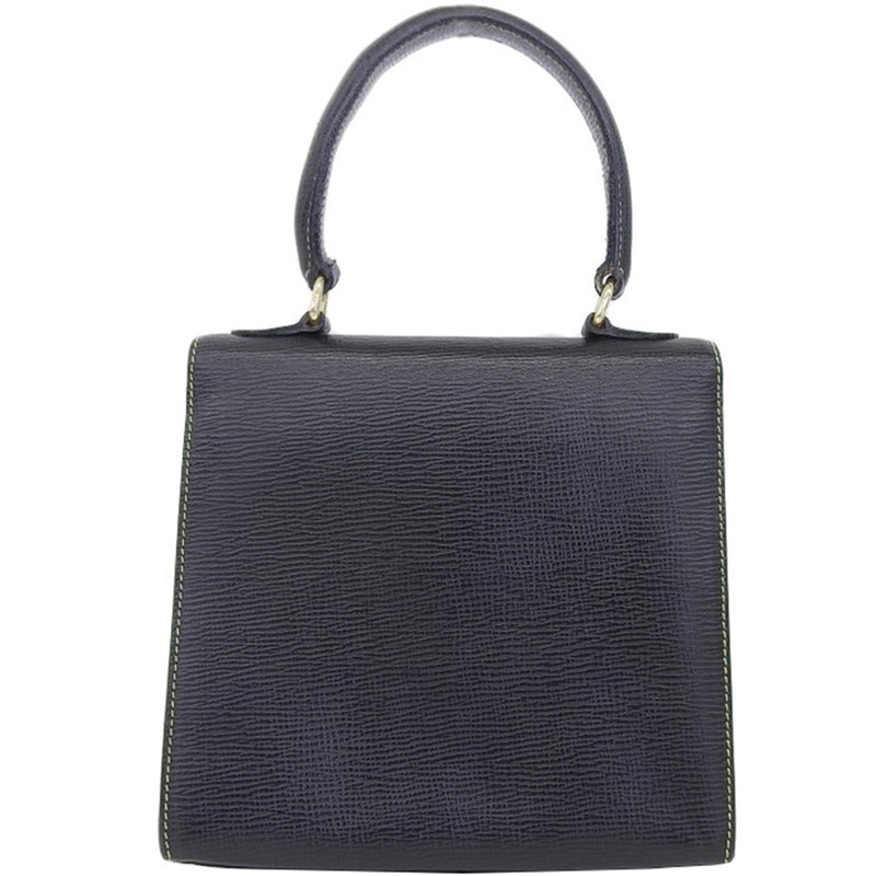 

Celine Black Leather Top Handle Bag