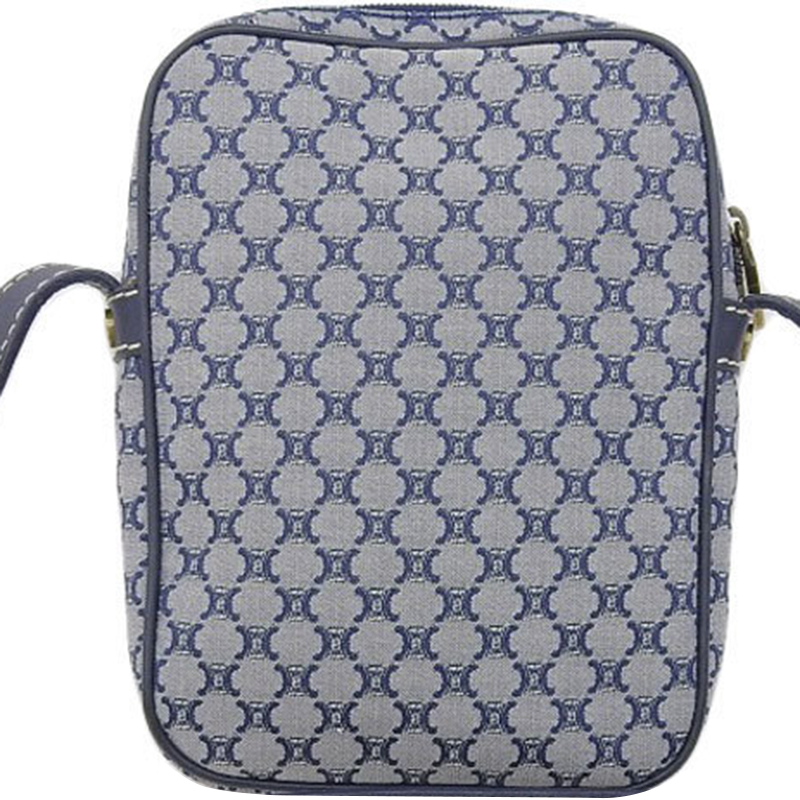 

Celine Navy Blue Macadam Canvas Shoulder Bag