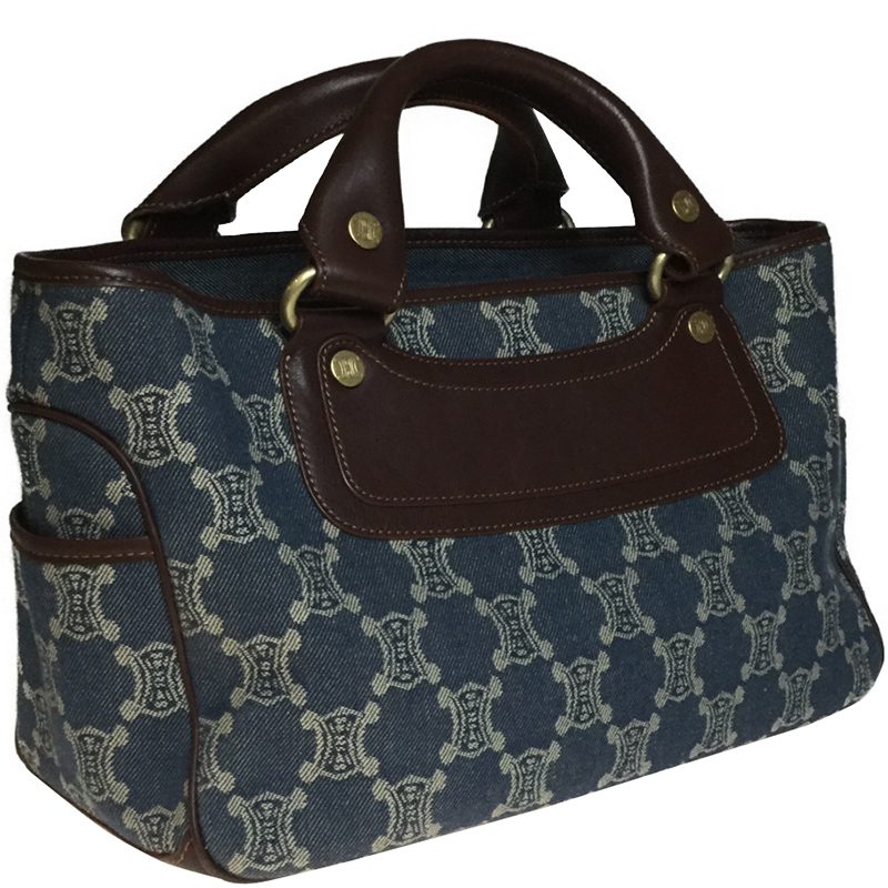 

Celine Blue Macadam Denim Canvas Boogie Everyday Bag