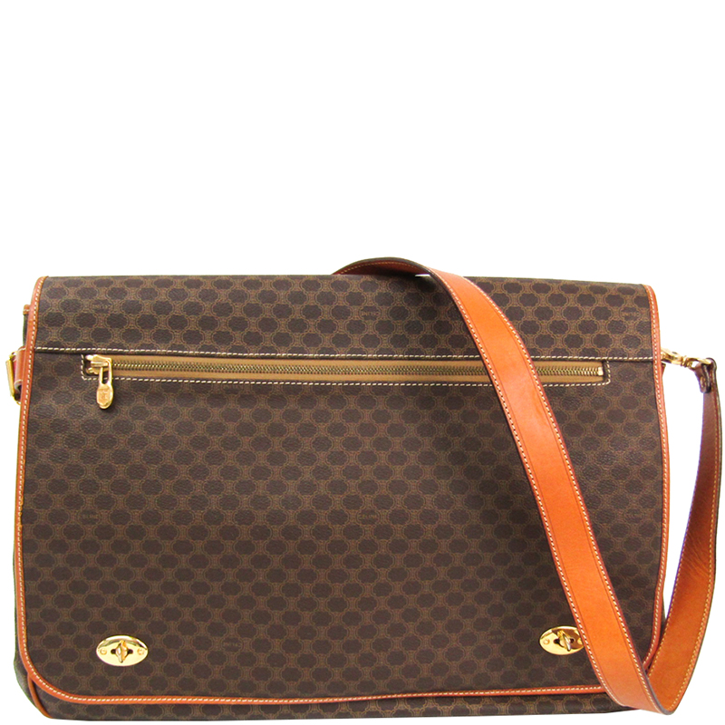 

Celine Brown Macadam PVC Shoulder Bag