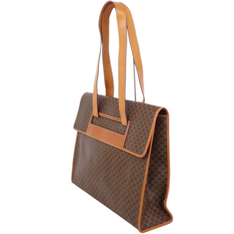 

Celine Brown Macadam PVC Shoulder Bag