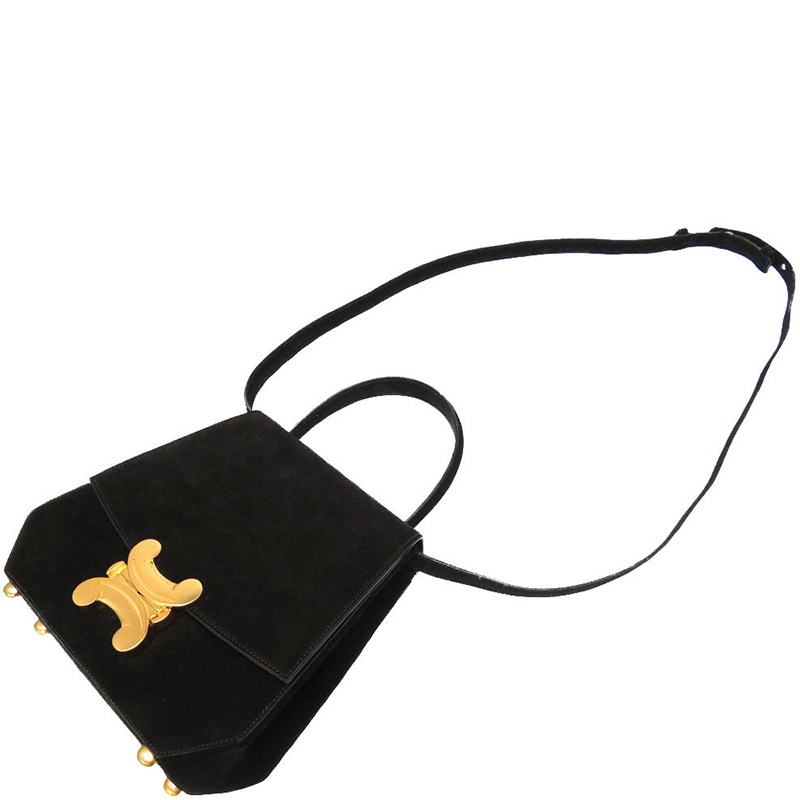 

Celine Black Suede Shoulder Bag
