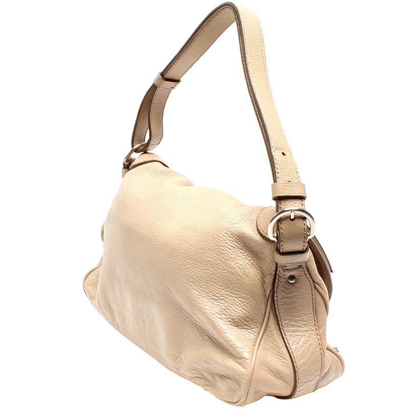 

Celine Off White Leather Handbag