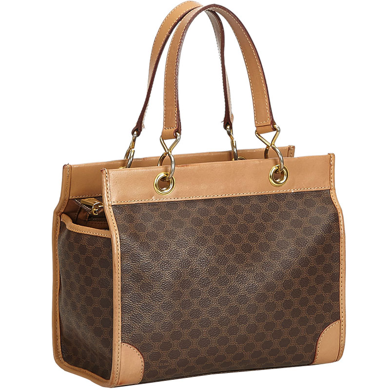 

Celine Brown Leather Macadam Shoulder Bag