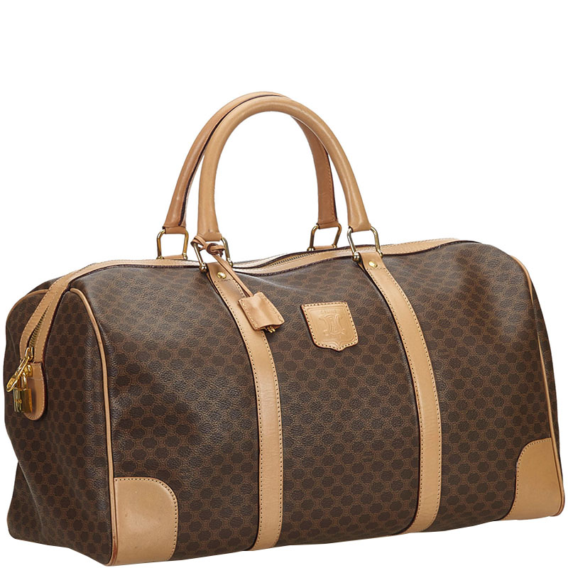 

Celine Brown Macadam Canvas Duffle Bag