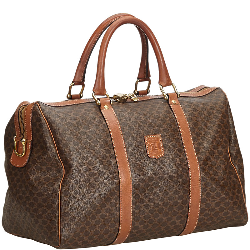 

Celine Brown Macadam PVC Duffle Bag